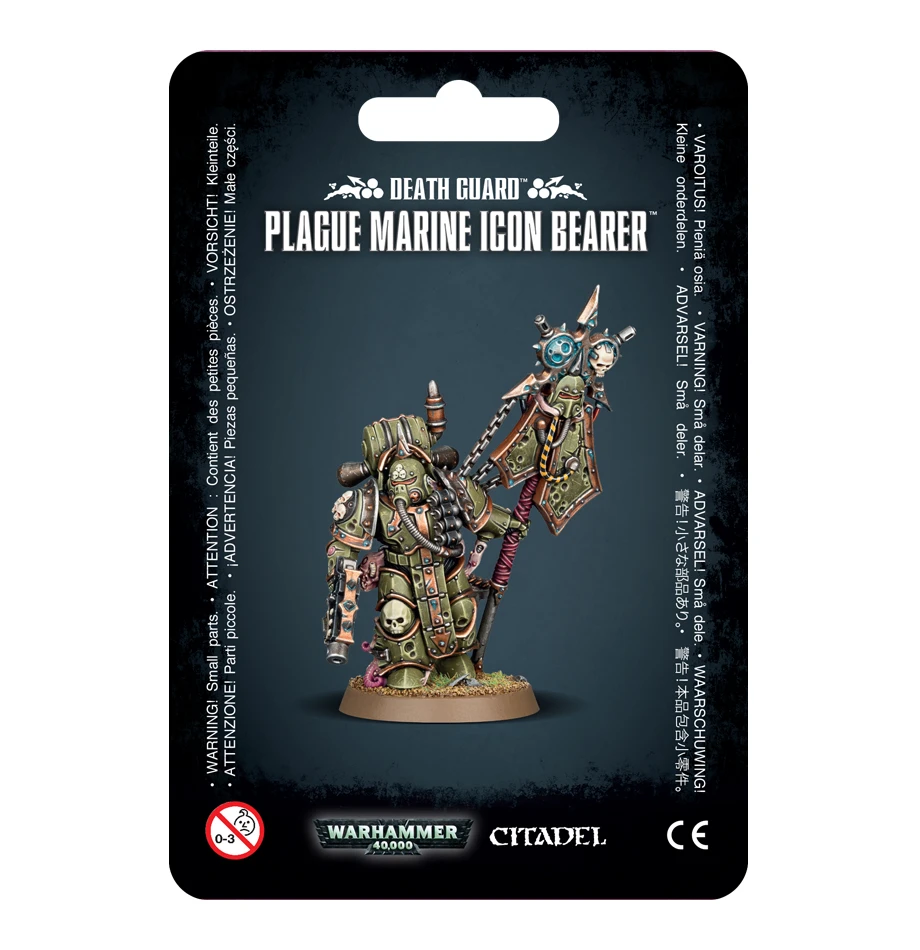Games Workshop Death Guard: Plague Marine Icon Bearer 1 Games Workshop Death Guard: Plague Marine Icon Bearer