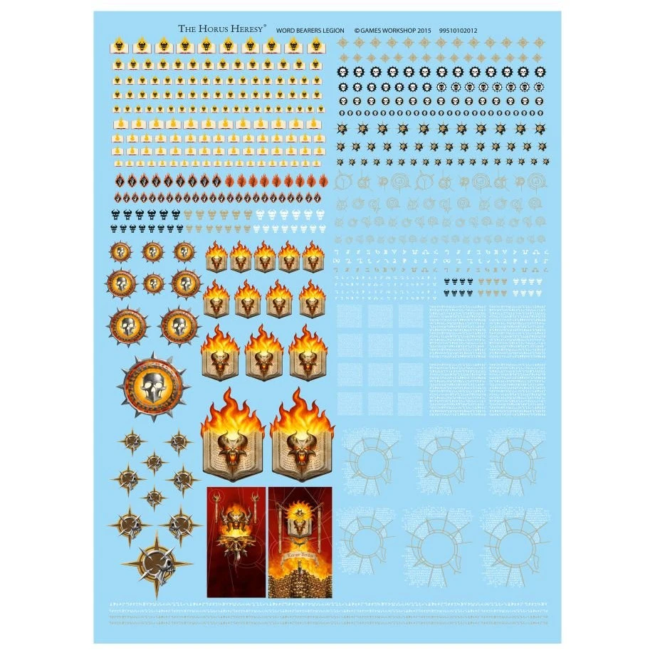 Word Bearers Legion Transfer Sheet 1 Word Bearers Legion Transfer Sheet