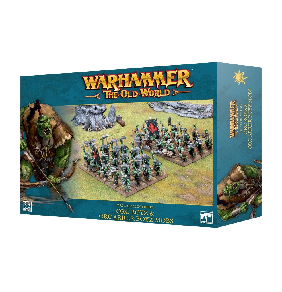 Games Workshop Orc & Goblin Tribes: Orc Boyz & Orc Arrer Boyz Mobs 1 Games Workshop Orc & Goblin Tribes: Orc Boyz & Orc Arrer Boyz Mobs